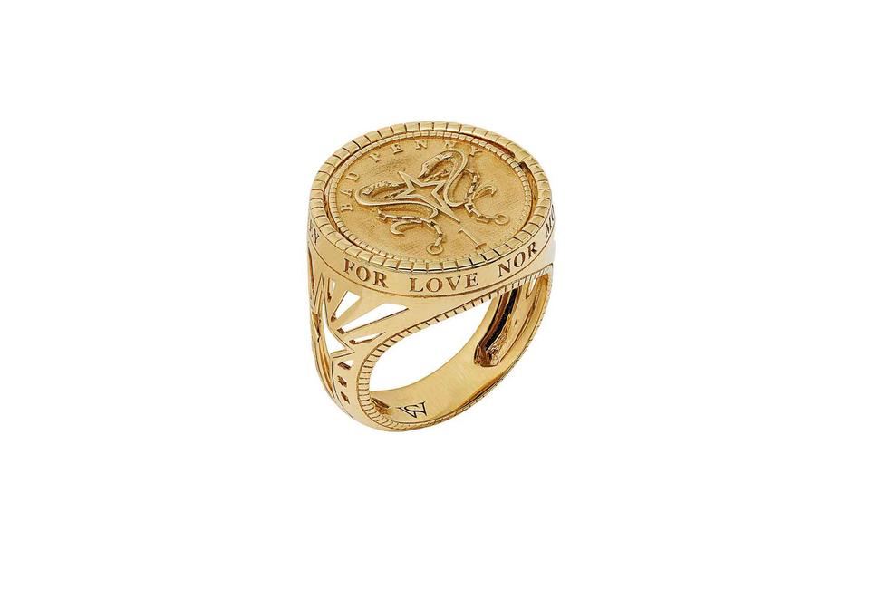 FOR LOVE NOR MONEY RING YELLOW GOLD