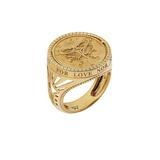 FOR LOVE NOR MONEY RING YELLOW GOLD