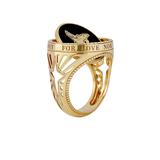 FOR LOVE NOR MONEY RING YELLOW GOLD
