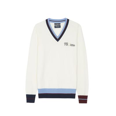THAMES V-NECK JUMPER ECRU